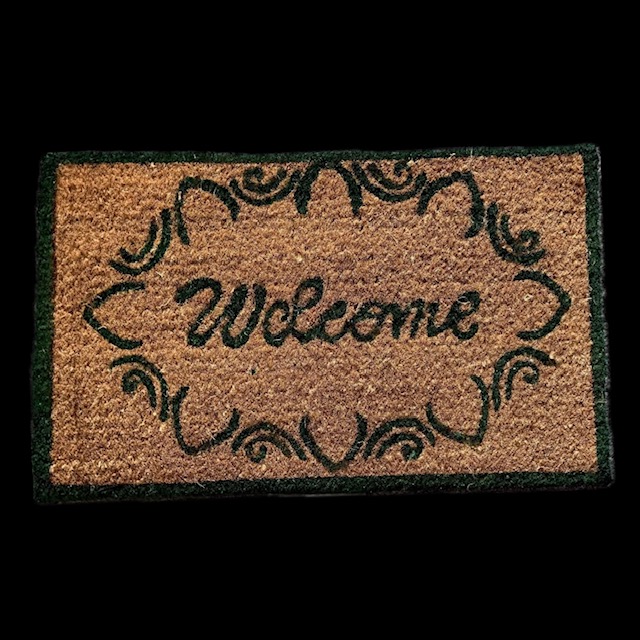 Welcome Coir Mat Green 40x65